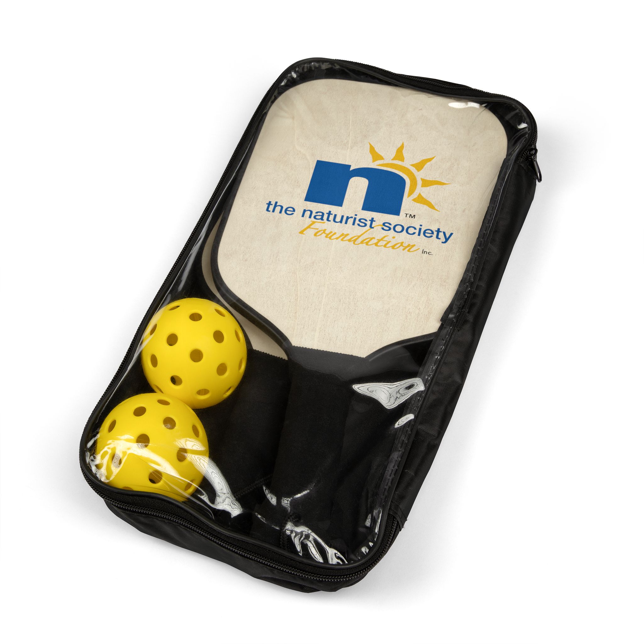 Pickleball Paddles & Balls Set — Naturist Society Logo Pickleball Kit - Image 4