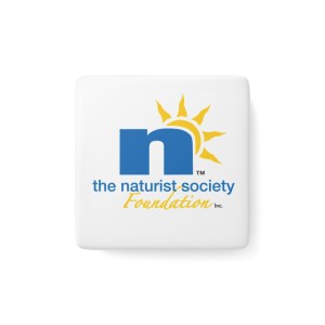 Square Porcelain Magnet — The Naturist Society Foundation Logo